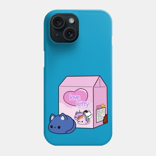 love kitty-blue cat doll Phone Case by LillyTheChibi