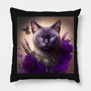 Warrior Burmese Cat Pillow