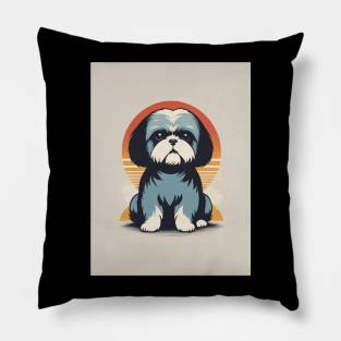 Shih Tzu Dog 2 - Japanese Retro Art Pillow