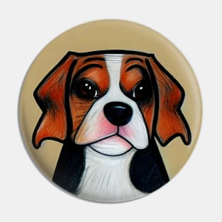 Beagle - Cartoon Pin