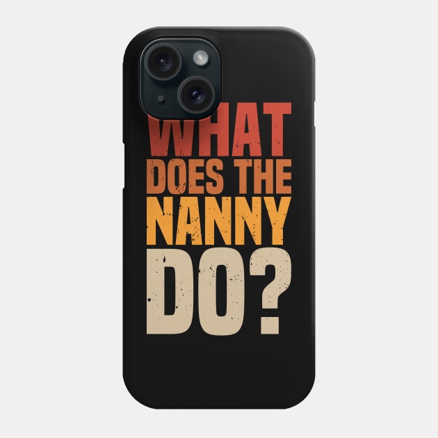 what does the nanny do Phone Case by Gaming champion