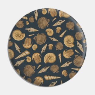 Stylish Fossil Pattern Pin