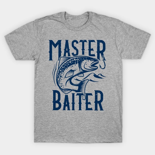 Master Baiter Blue Print T-Shirt
