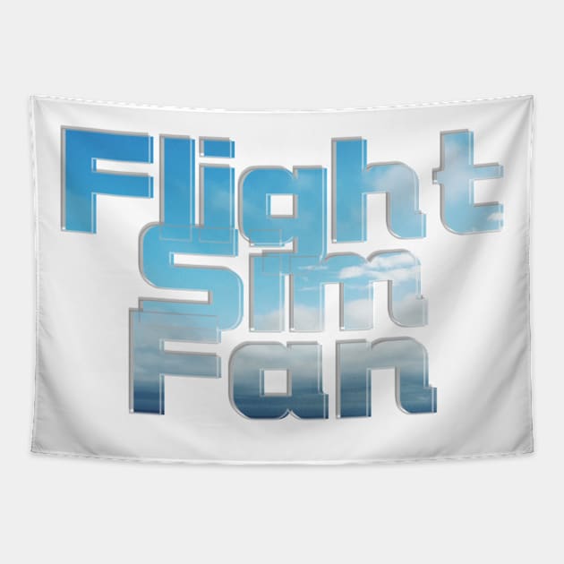 Flight Sim Fan Tapestry by afternoontees