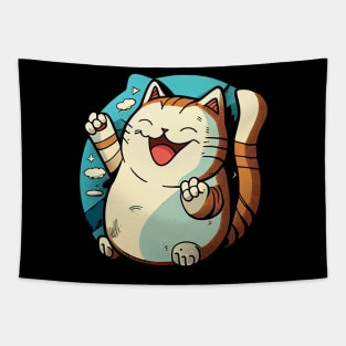 Happy cat #cat #kitty Tapestry