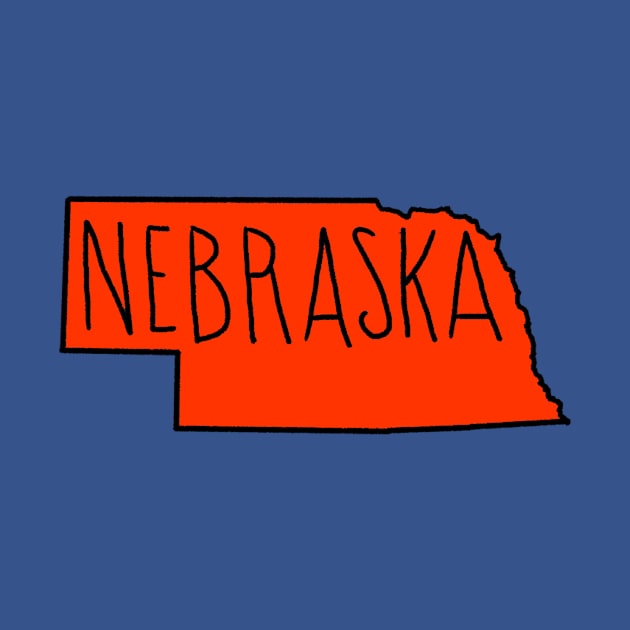 The State of Nebraska - Orange by loudestkitten