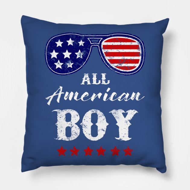 All American Boy Sunglasses Pillow by Scar