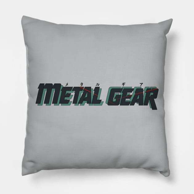 Metal Gear MSX (Green) Pillow by LeeRobson