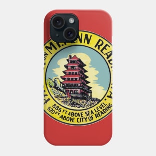 Vintage Pagoda of Reading, PA image Phone Case