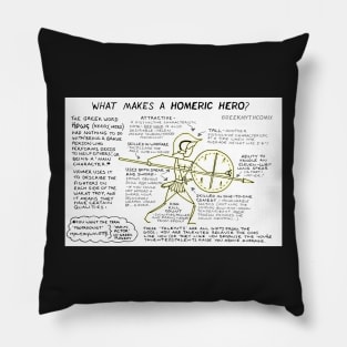 Greek Myth Comix - What Makes a Homeric Hero? Pillow