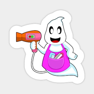 Ghost Halloween Hairdresser Magnet