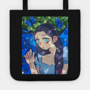 Shaded butterfly girl Tote