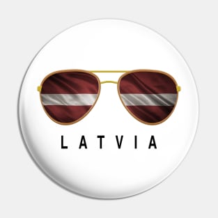 Latvia Sunglasses, Latvia Flag, Latvia gift ,  Latvian , Pin