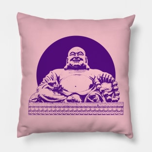 Buddhism Art Dark Purple Color Pillow