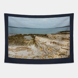 Limestone Coast in Kamenjak Park, Croatia Tapestry