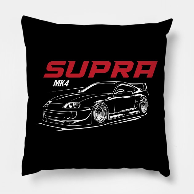 Toyota Supra Pillow by JDMAPEX