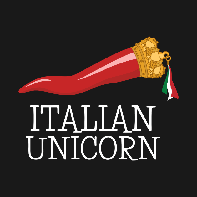 Italian Unicorn Funny Italian Lucky Charm Cornicello by zeno27