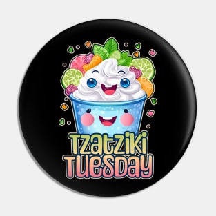 Tzatziki Tuesday Foodie Design Pin