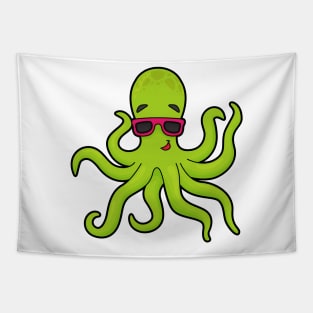 Octopus with Sunglasses Tapestry