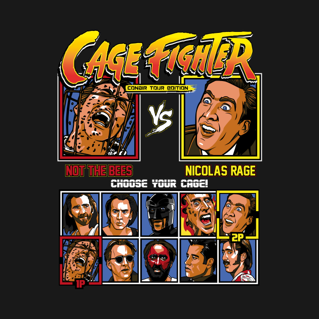 Nicolas Cage Fighter - Conair Tour Edition - Nicolas Cage - T-Shirt