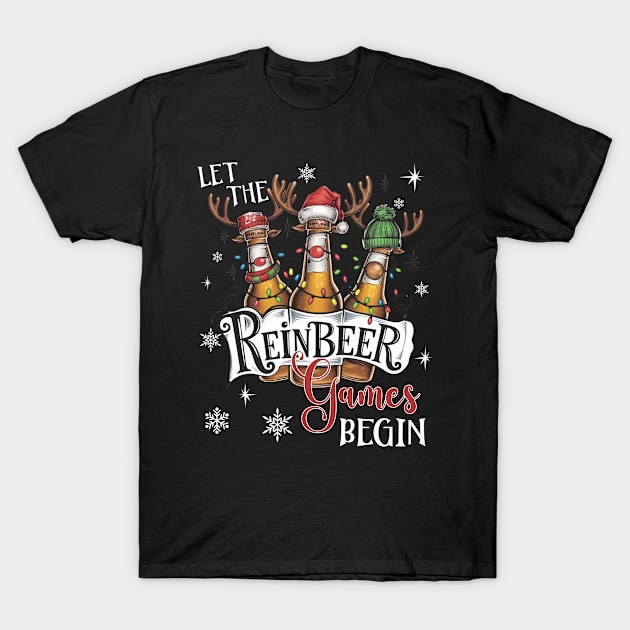 Reinbeer T-Shirt Funny Christmas Gift For Beer Lovers Tshirt Reinbeer T-Shirt Funny Christmas Gift For Beer Lovers Tshirt