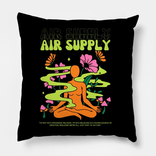 Air Supply // Yoga Pillow by Mamamiyah