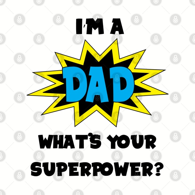 Superhero Dad by Mint Cloud Art Studio