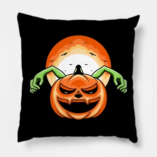 Scary Pumpkin halloween Pillow