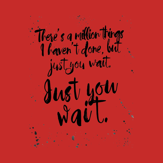 ALEXANDER HAMILTON JUST YOU WAIT Hamilton Hoodie TeePublic