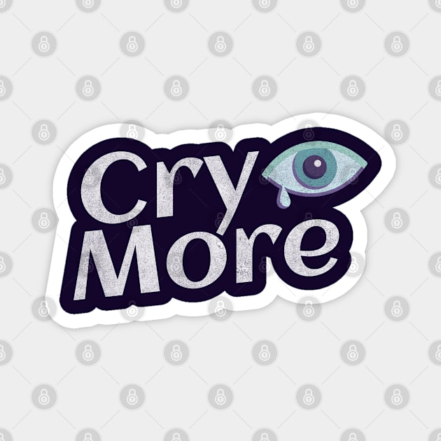 Cry More - Pale Blue Tears Magnet by My Pet Minotaur