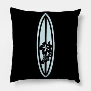 Blue surf board Pillow