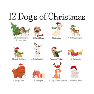 12 Dog’s of Christmas T-Shirt