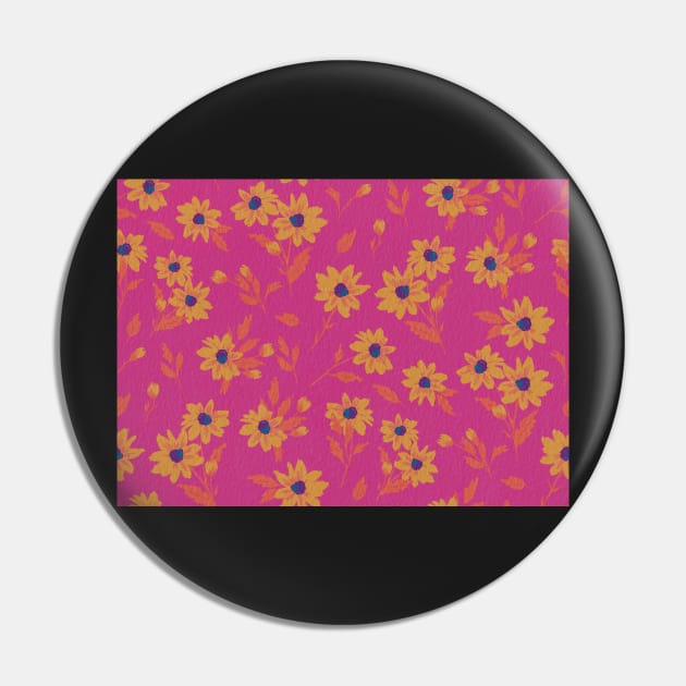 The cute flower pattern in pink and yellow, orange and blue colours Pin by marina63