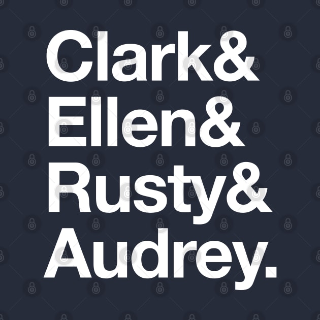 Clark & Ellen & Rusty & Audrey - names by BodinStreet