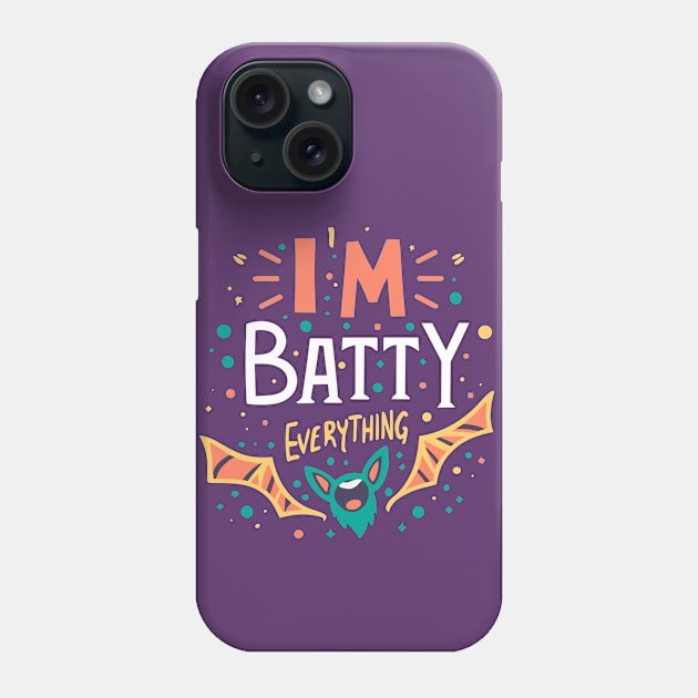 Halloween bat Phone Case by hippohost