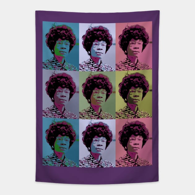 Shirley Chisholm for President - Pastels Tapestry by Tainted