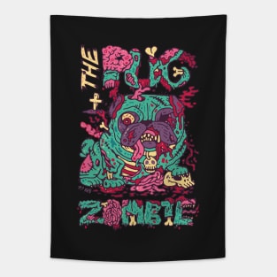 The Pug zombie Tapestry