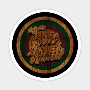 Circle Retro Tom Waits Magnet