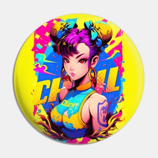 CHUN LI - STREET FIGHTER ULTIMATE TOURAMENT EDITION | Video Game Fighting Game Anime Manga Pop Culture Pop Art | PROUD OTAKU Pin