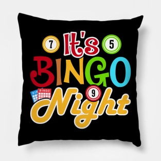 It's Bingo Night T shirt For Women Pillow