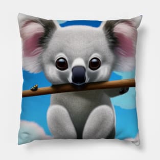 Divertido Koala Gris. Pillow