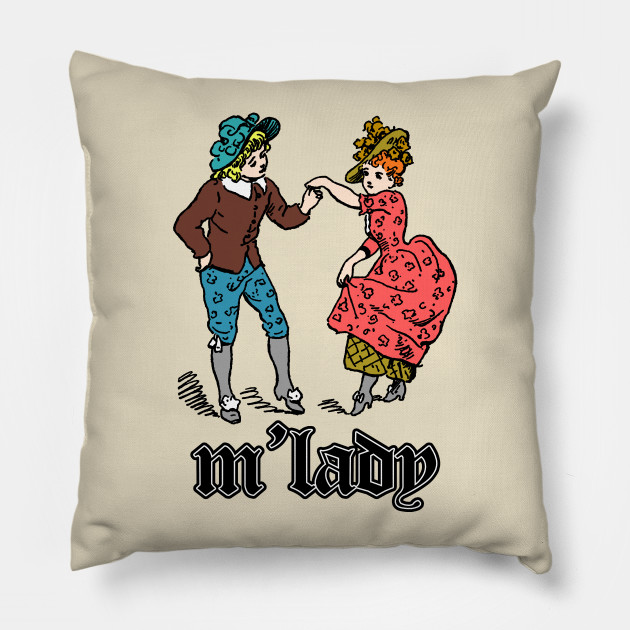 M Lady Hipster Tribute Mlady Pillow Teepublic