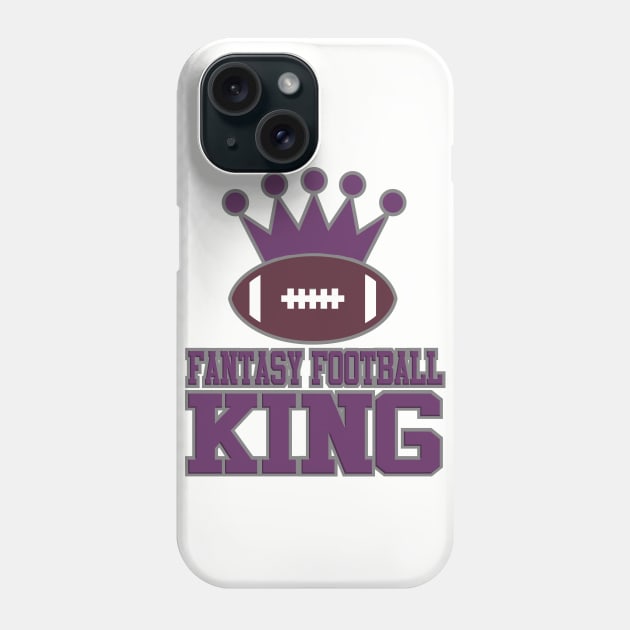 Fantasy Football King Phone Case by DavesTees