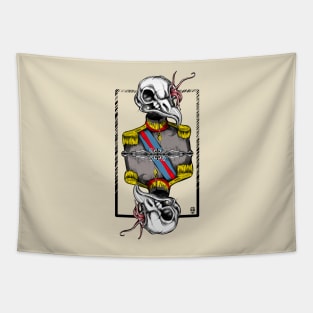 General Bird Skull Tapestry