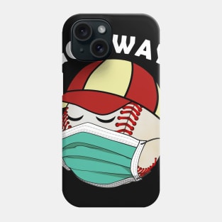 Go Away Virus 2020 Baseball Is Wearing Mask Face Phone Case