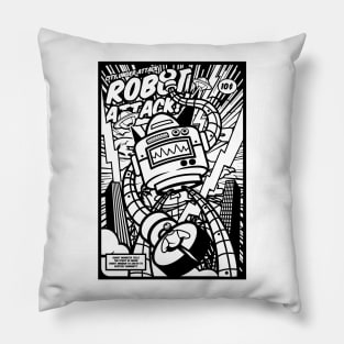 Robot Attack Pillow