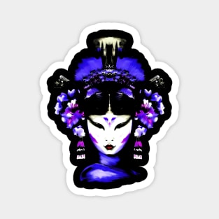 Geisha Girl Painting Magnet