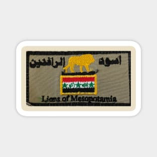 Lions of Mesopotamia Patch Magnet