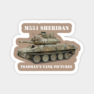 M551 Sheridan wht_txt1 Magnet