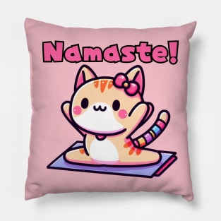 Meow Yoga instructor Pillow